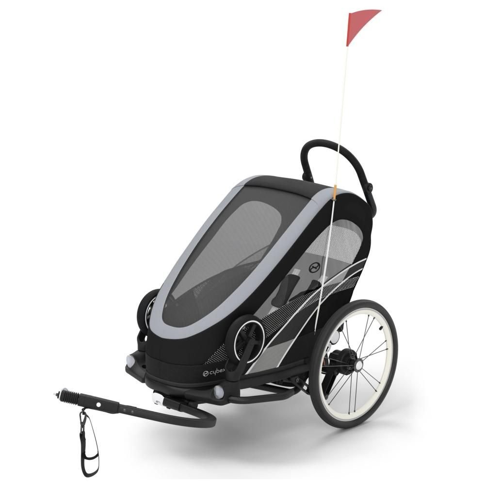 Poussette de randonnée en fibre de carbone (remorque porte‑enfant, tout‑terrain)