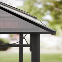 3x3,65m Tuinpaviljoen grey Polycarbonaat platen Gazebo Tuin, Patio Tenten, Paviljoententen, Trouwpaviljoen – Bild 2