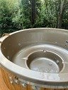 Wkład do balii akrylowy okrągły na piec zewnętrzny ruskiej bani jacuzzi
