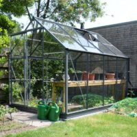 Tuinkas Gardenmeister Foreststar 300 serre veiligheidsglas 3 mm antraciet - 259 x 200 x 198 cm