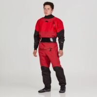 Veste sèche pro pour rafting/kayak (Gore‑Tex Pro, coutures soudées, cagoule intégrée)
