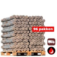 Nestro Briketten Top 960kg Pallet Hardhoutbriketten van Beuk en/of Eik Houtkachel Verwarming Premium Eco Briketten Kienbacher
