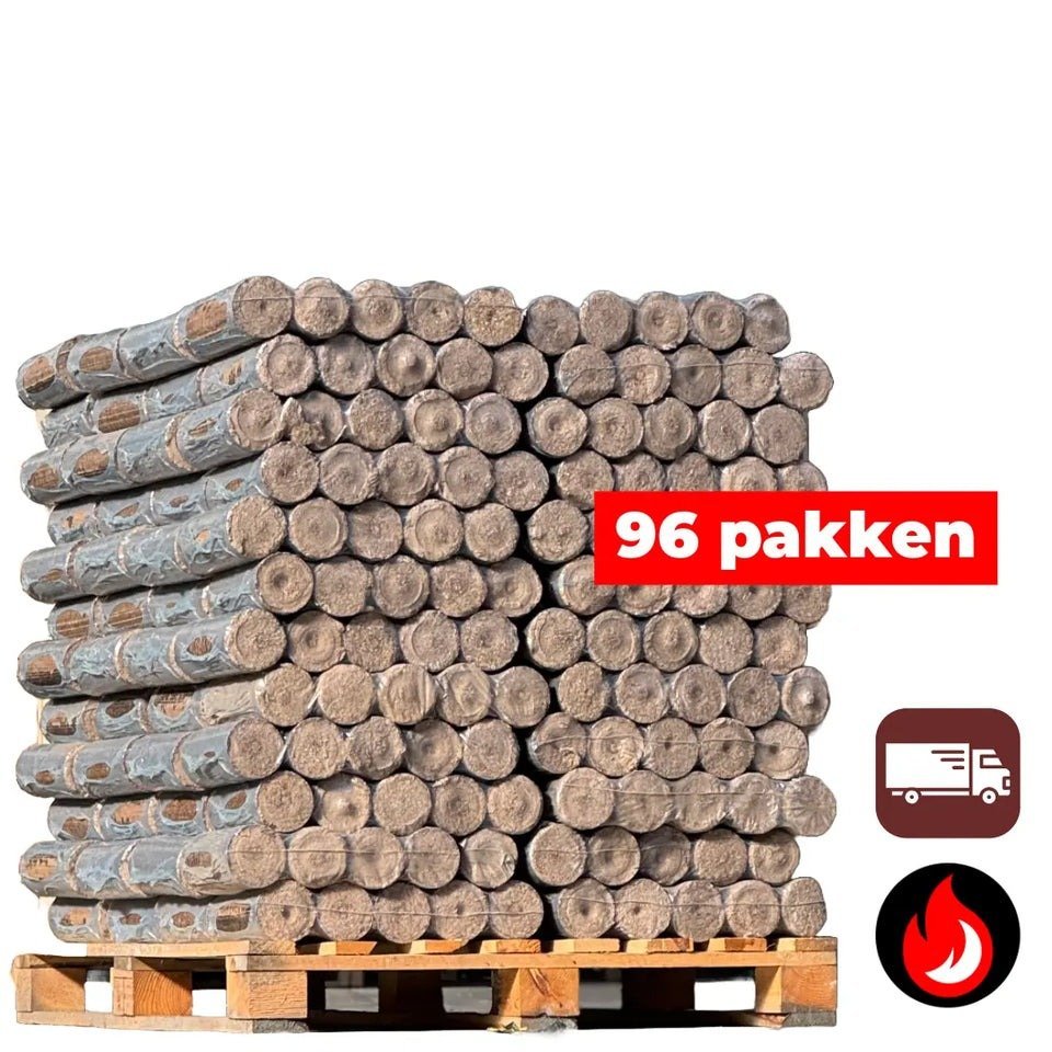 Nestro Briketten Top 960kg Pallet Hardhoutbriketten van Beuk en/of Eik Houtkachel Verwarming Premium Eco Briketten Kienbacher