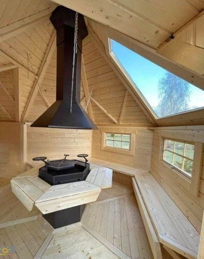 v.jpg Grill z paleniskiem i kominem stal – Bild 1